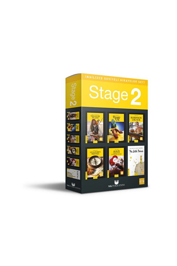 MK Publications Ingilizce Hikaye Seti A.2 Stage 2 Kutulu Set 6 Kitap Ses Dosyaları / Ücretsiz App.