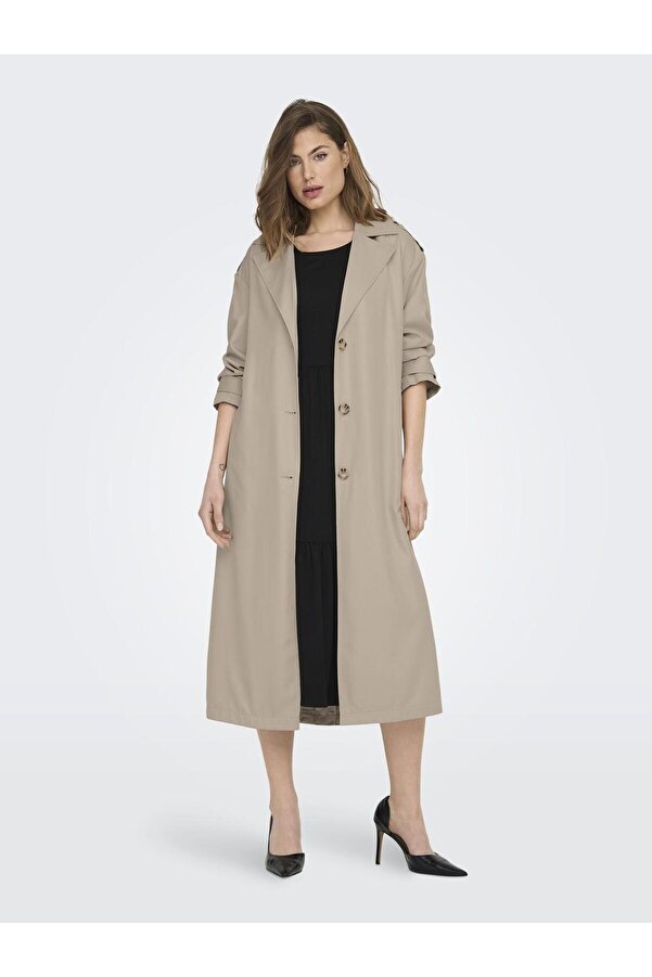 Zalando Trenchcoat Only Beige Klassischer Mantel Only Langer