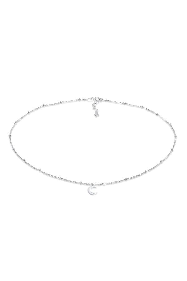 ELLI-Halskette Gerdanlık Kugelkette Halbmond Astro 925 Gümüş 1