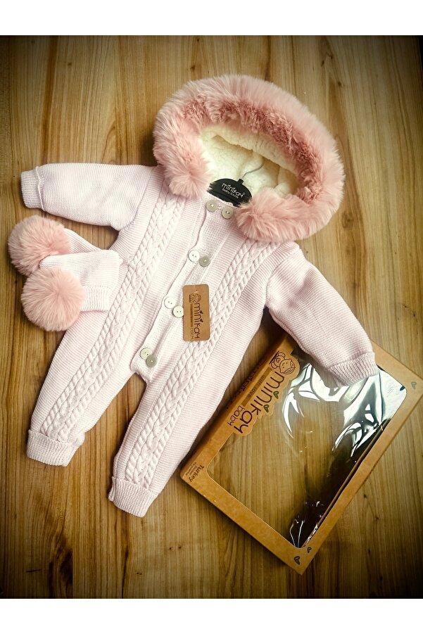 minik ay Bebek tulum kürklü