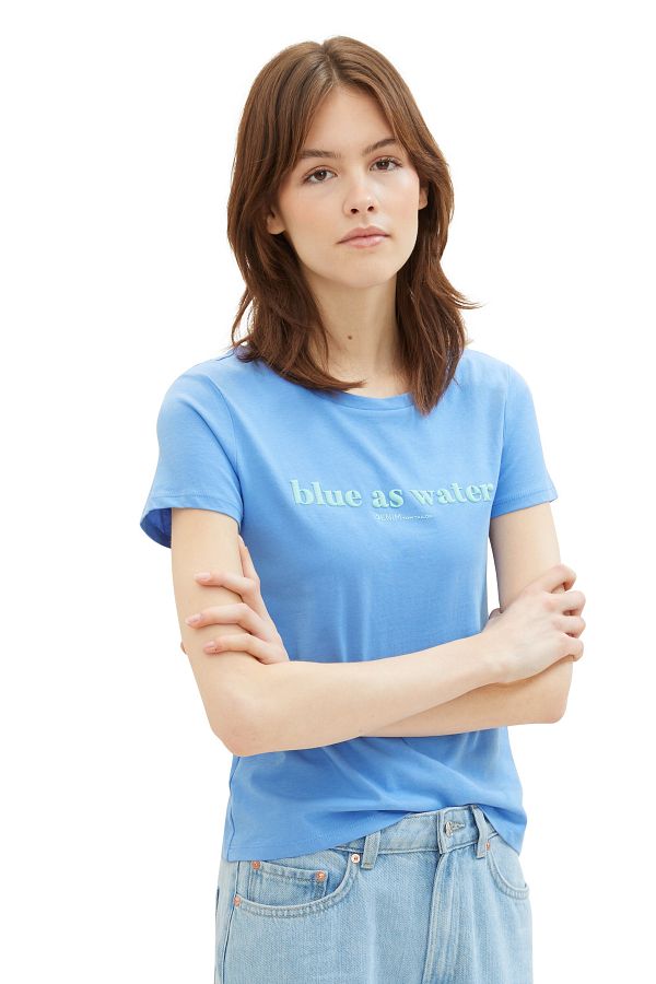 Tom Tailor Denim printed basic T Shirt Trendyol
