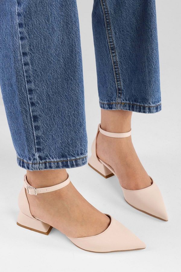 Shoeberry-Damen Ballerinas aus Satinleder in Satinoptik 1