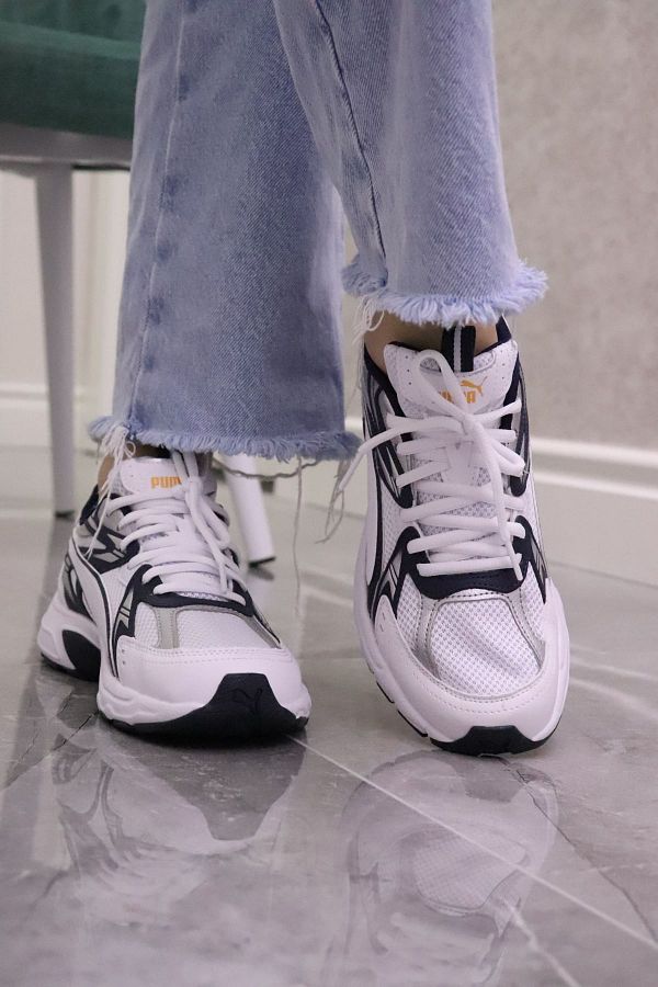 Puma Milenio Tech White Women s Thick Sole Sports Shoes Trendyol