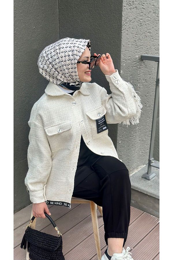 Quzu-TUTUIT JACKET WITH LABEL DETAIL 1