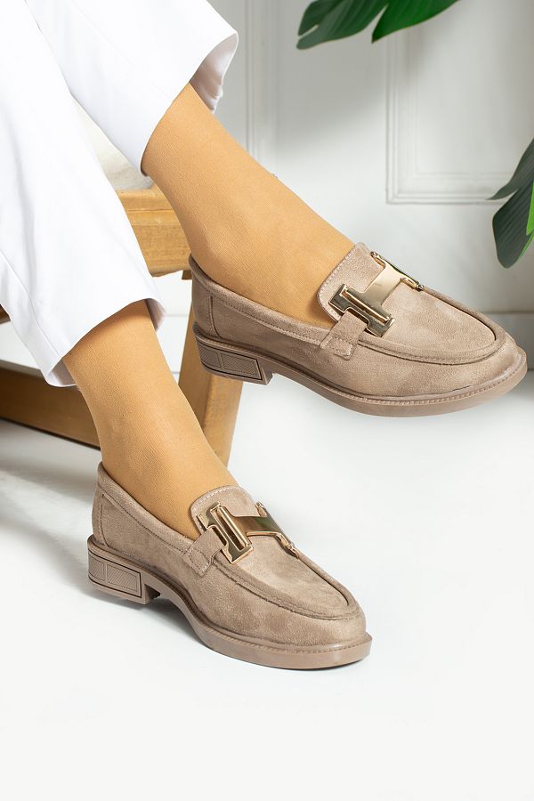 Nude loafer shoes discount