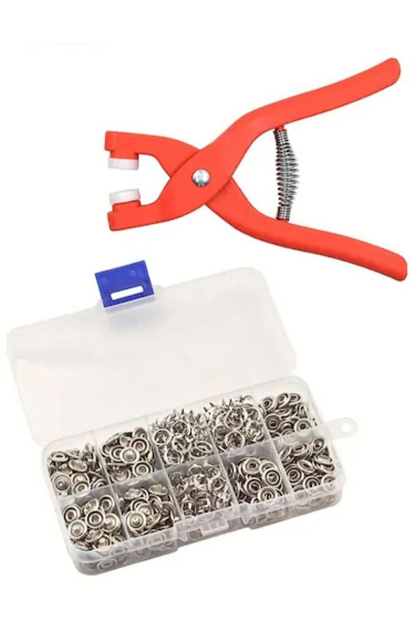 MİMOZA PARK-Practical Snap Button Clamp - 100 Pieces Machine 1