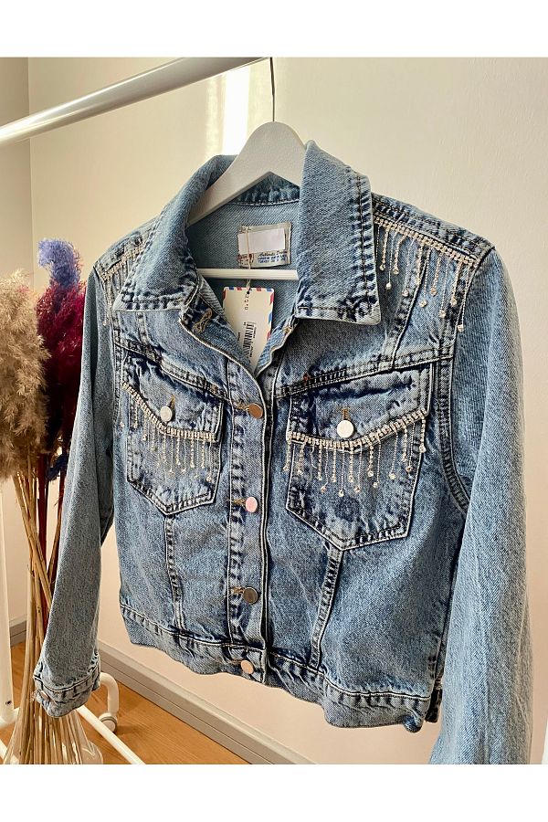 Jacket with shoulder tassels shop