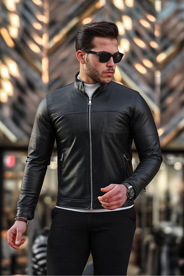 BOYS MANS Men s Leather Coat Winter Coat Leather Jacket Trendyol