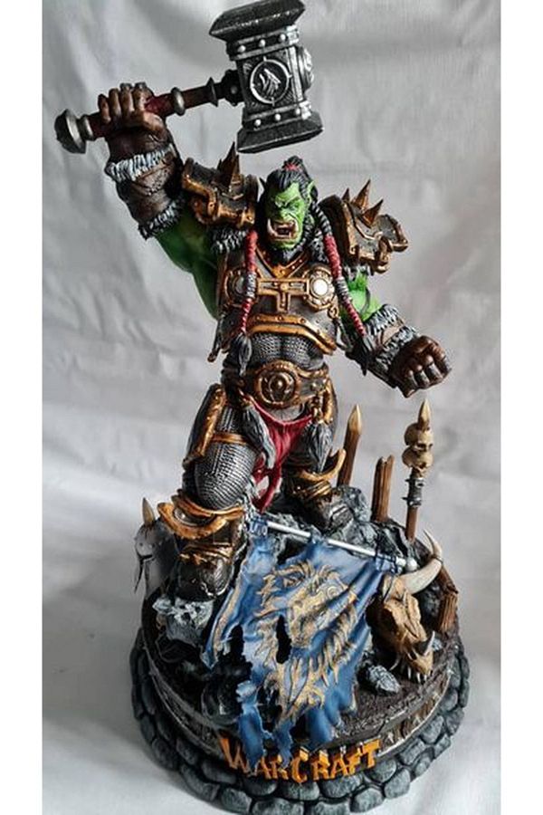 YILDIRIM AVANGART-World Of Warcraft Thrall Figure WOW Thrall Warchief Object 25CM Large Size 1