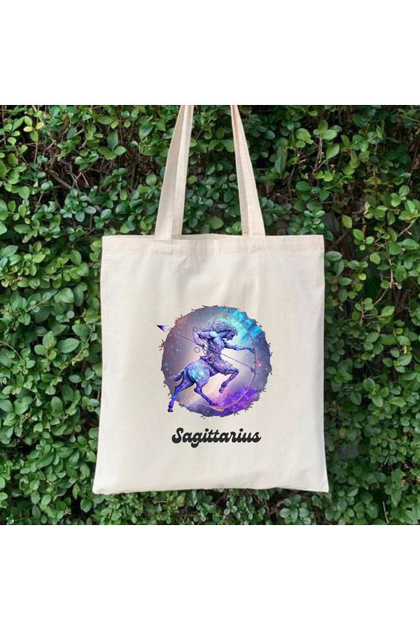 Cemira-Sagittarius Zodiac Sign Tote Bag Cloth Bag 1