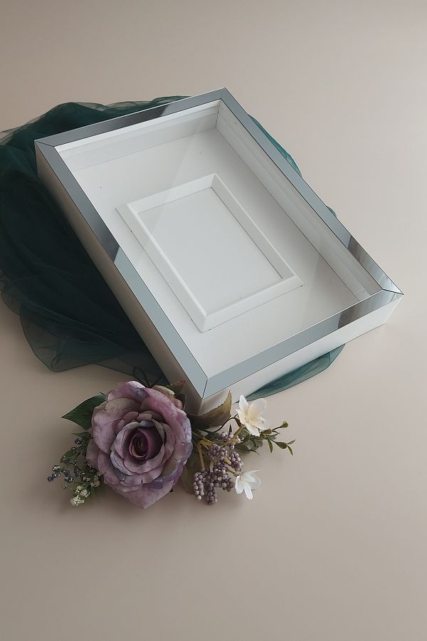 hobicehayaller-25x35 Memory Frame with Photo Section!Triangle Slatted Rose Boxes 1