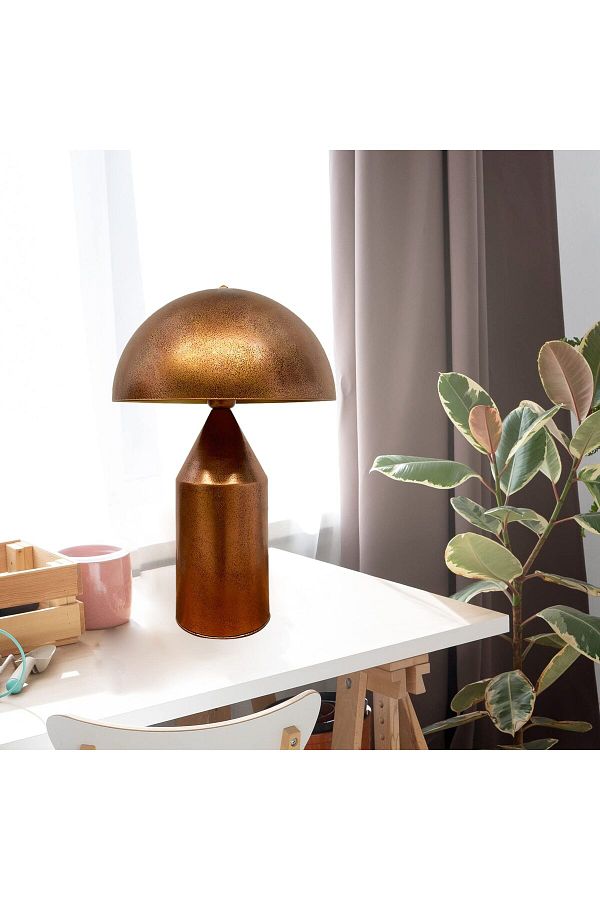 Bamyum-Lipeo Tischlampe Kupfer 30cm, Pilzlampe Metalllampe 1