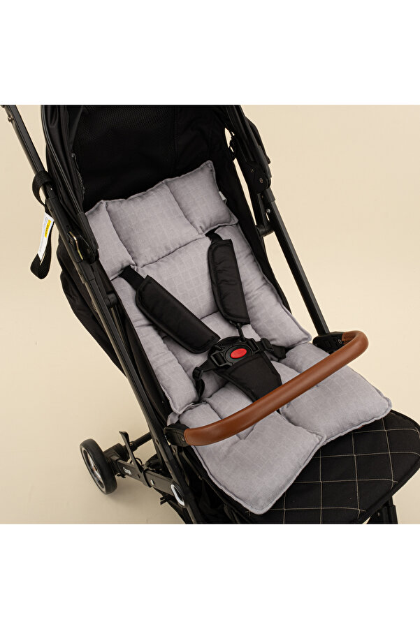 Yunikobaby Bebek Arabası Minderi - Gri Muslin