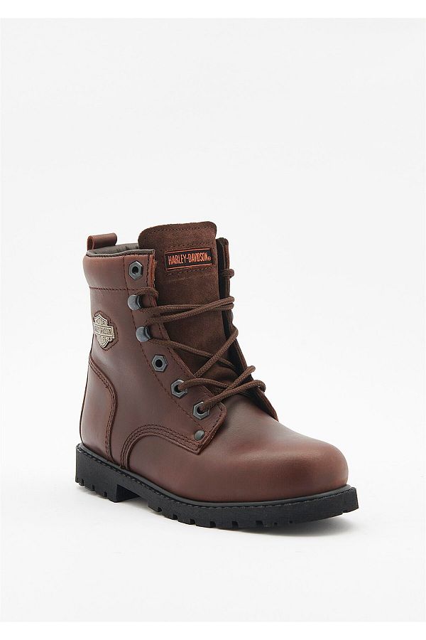 Harley Davidson Jimmy Kids Brown Leather Boots Trendyol