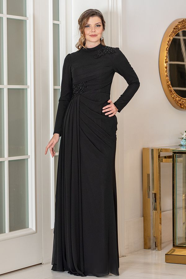 FUVAL MODA-Zerda Plus Size Hijab Evening Dress 1