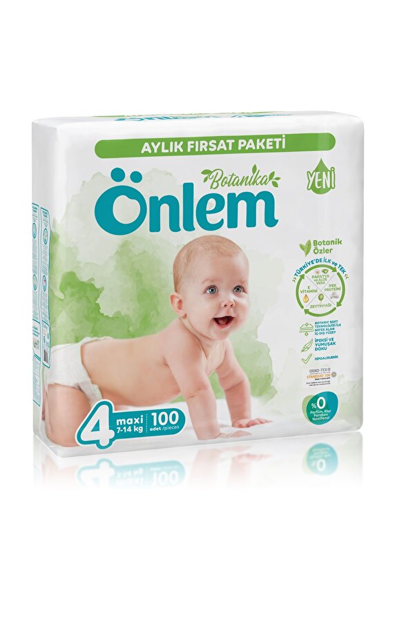 ÖNLEM Botanika Aylık Fırsat Paket Maxi 4 Numara 100 Adet