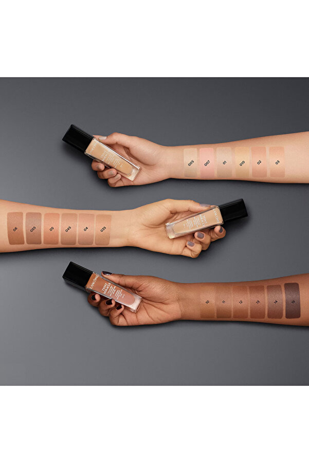 Lancome Teint Miracle Hydrating Foundation Swatches Lancome Teint