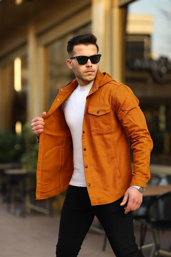 Mustard jean jacket top