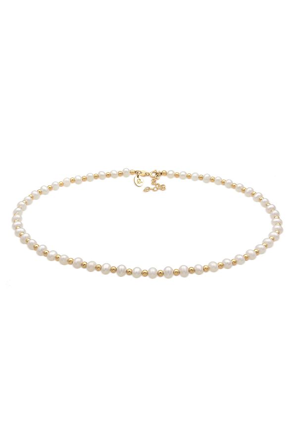 ELLI-Halskette Collier Kugel Süßwasserzuchtperle 925 Silber 1