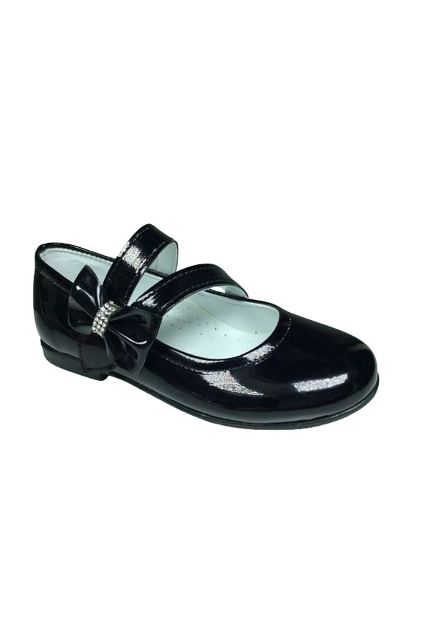 OrtopedikAL-1010 Ort Emt Booties Black Patent Leather Ballerinas with Fork Band Girls' Evening Dress Shoes Fancy Wedding 1