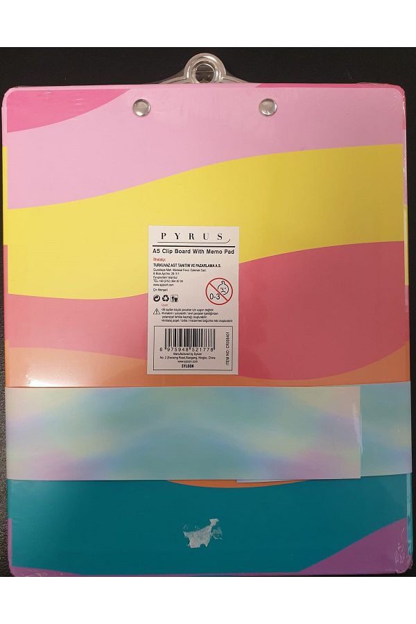 Pyrus-A5 CLIPBOARD WITH MEMO PAD SUNSHINE 1