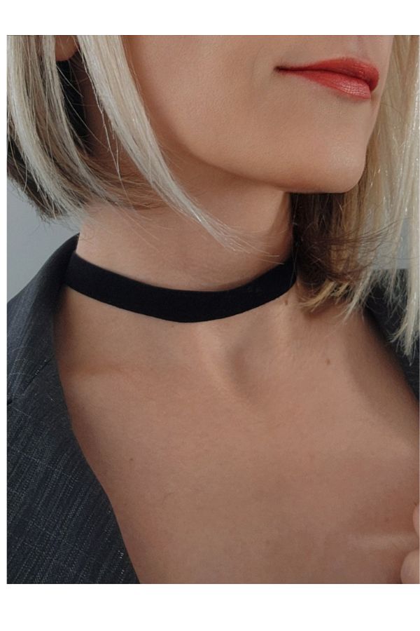Eva Takı-Bohemian Velvet Black Collar Choker Necklace 1