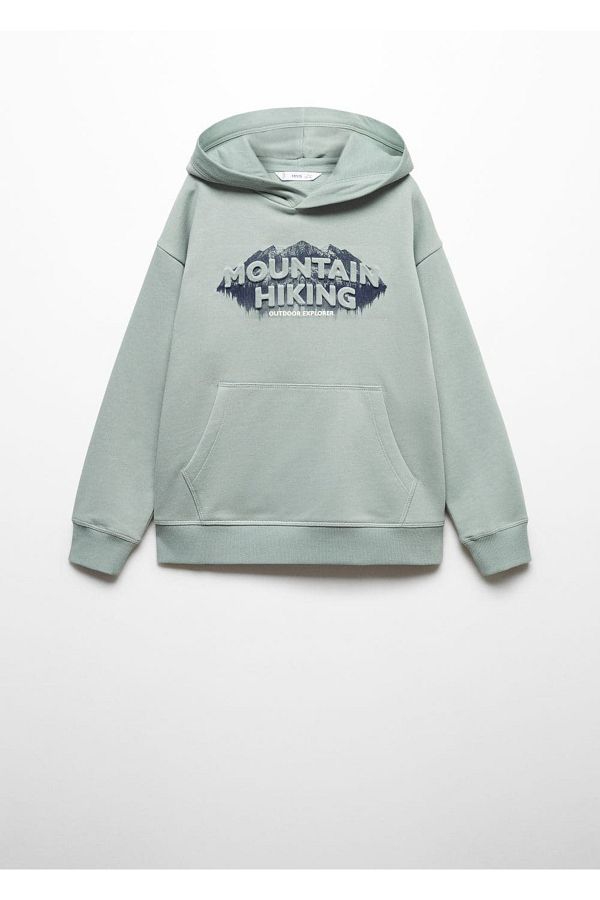 MANGO Kids-Bluza z napisami i wzorami 1
