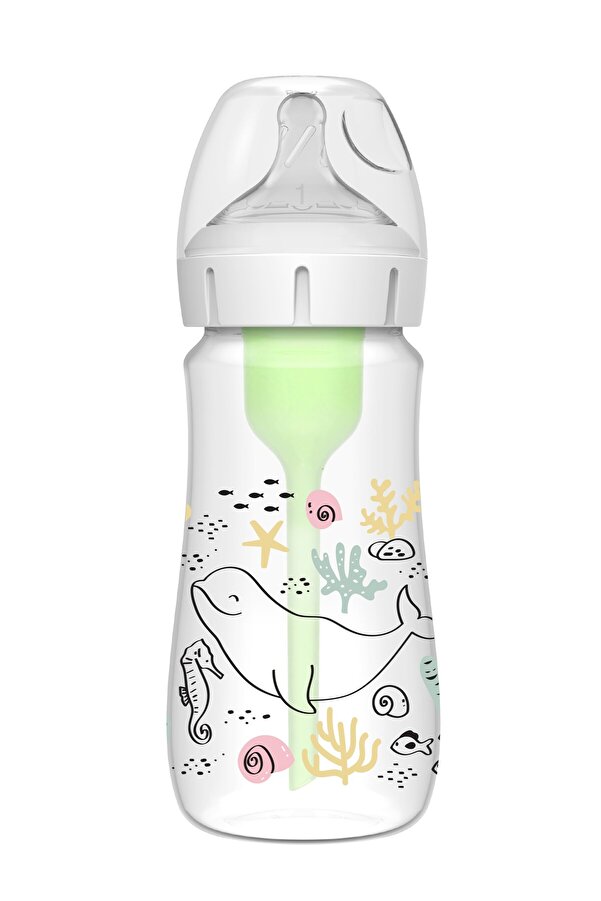Dr.Brown's 270 ml PP Geniş Ağız Anti-Kolik Options+ , Okyanus Balina Desenli
