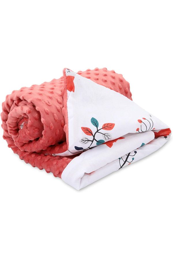 Totsy Baby-Baby Stroller Blanket Winter with Minky 75x100 cm, Children's Blanket, Baby Blanket 1