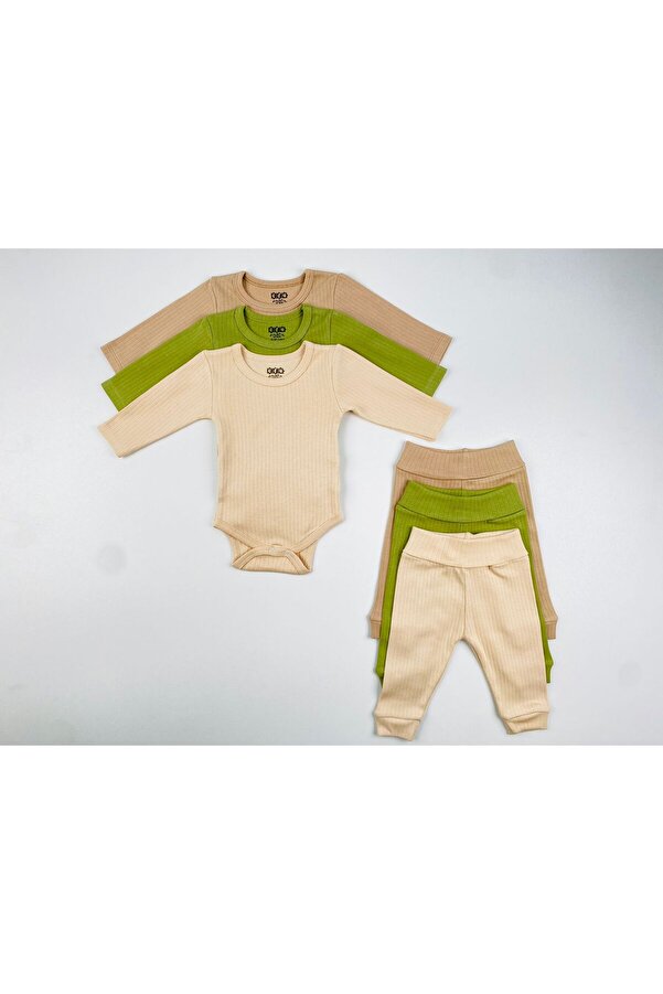 EFU BABY 3'lü Pamuklu Raporlu Basic Zıbın Takım