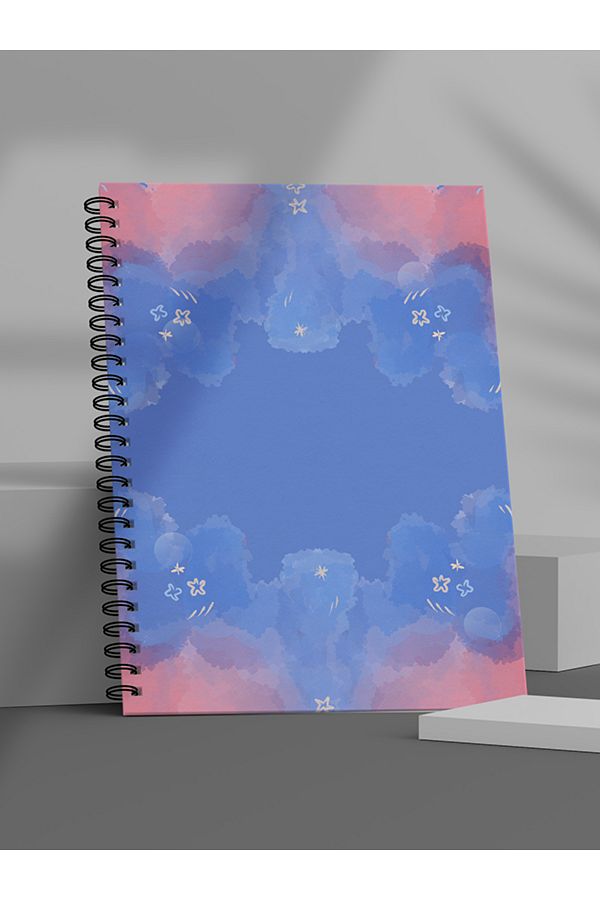 Fobinote-Spiral School Notebook 80 Sheets (1 Piece) - A5 Size Checkered Notebook 1