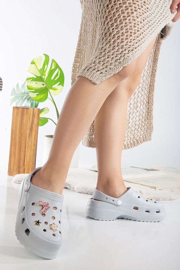 High sole crocs top