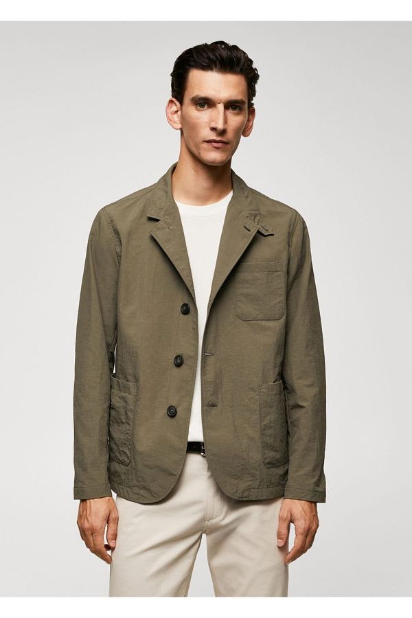MANGO Man-Water repellent jacket with Pockets 1