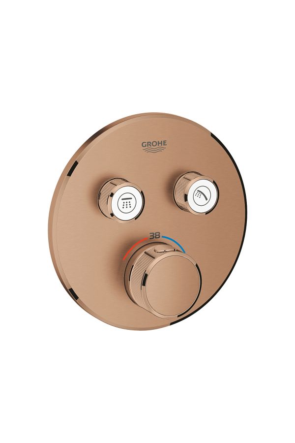 Grohe-Grohtherm Smartcontrol Double Valve Flow Controlled, Built-in Thermostatic Shower Faucet - 29119D 1