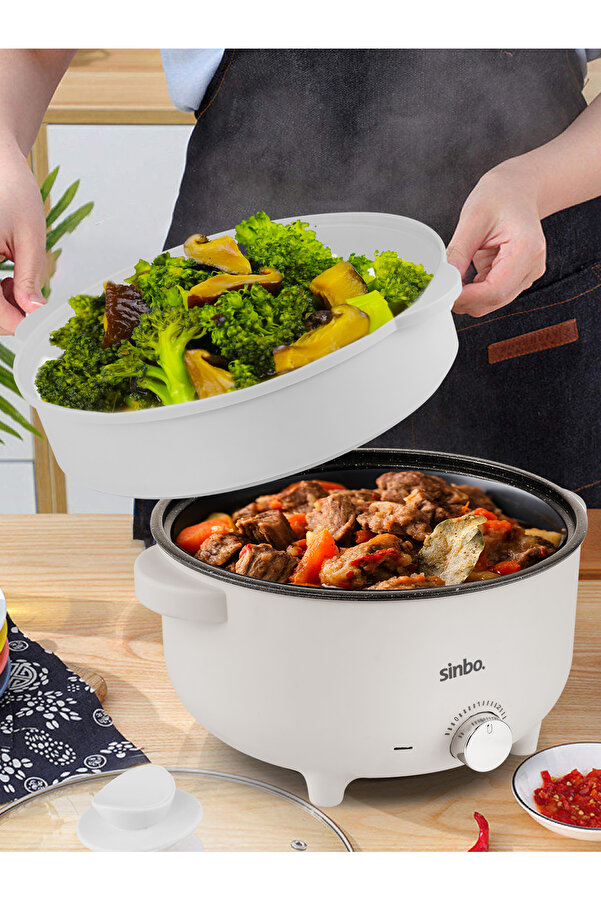 teknotrust Resmi Distribütör Garantili 3 Litre Çok Fonksiyonlu Buharlı Pişirici Güveç, Pilav, Çorba, Haşlama 7