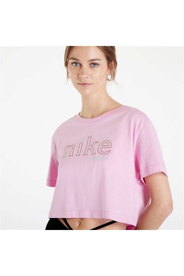 Nike T Shirt Pink Crop Trendyol