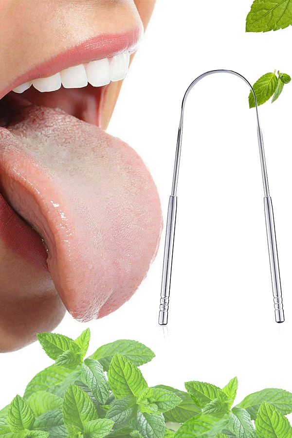 Beatitude-Stainless Steel Tongue Cleaning Apparatus Yoga Tongue Scraping Stick Cleaner Scraper Scraper 1