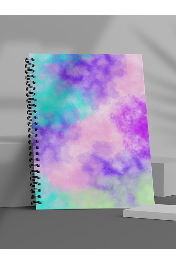 Fobinote-Spiral School Notebook 80 Sheets (1 Piece) - A5 Size Checkered Notebook 1
