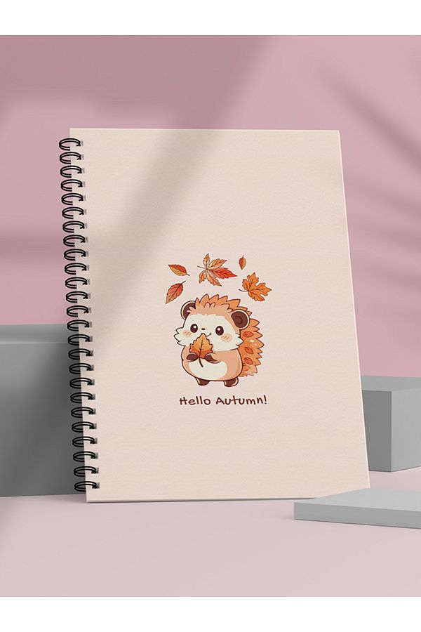 Fobinote-Spiral School Notebook 80 Sheets (1 Piece) - A5 Size Checkered Notebook 1