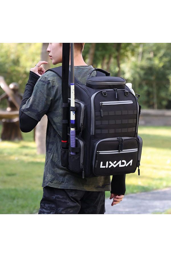 LIXADA Fishing Bag Fishing Backpack Large Fishing Bag Bag for Storage and Organizing Trendyol