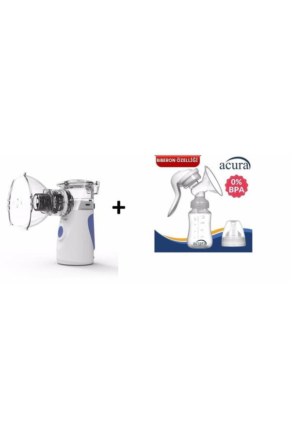 Acura Ac 4020 Taşınabilir Mesh Nebulizatör ve Acura AC-3000 Manuel Göğüs Pompası