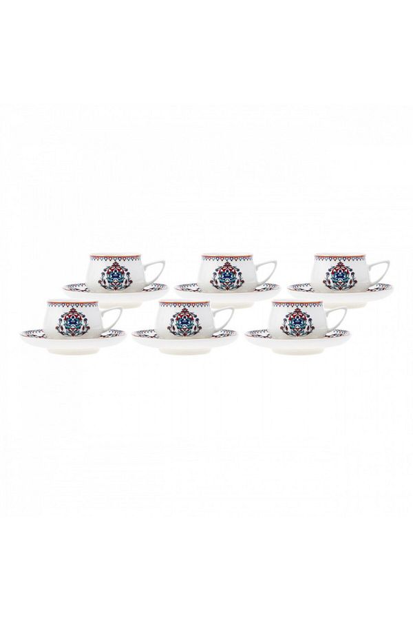Karaca-Nakkash 12-teiliges Espressotassen-Set für 6 Personen 1