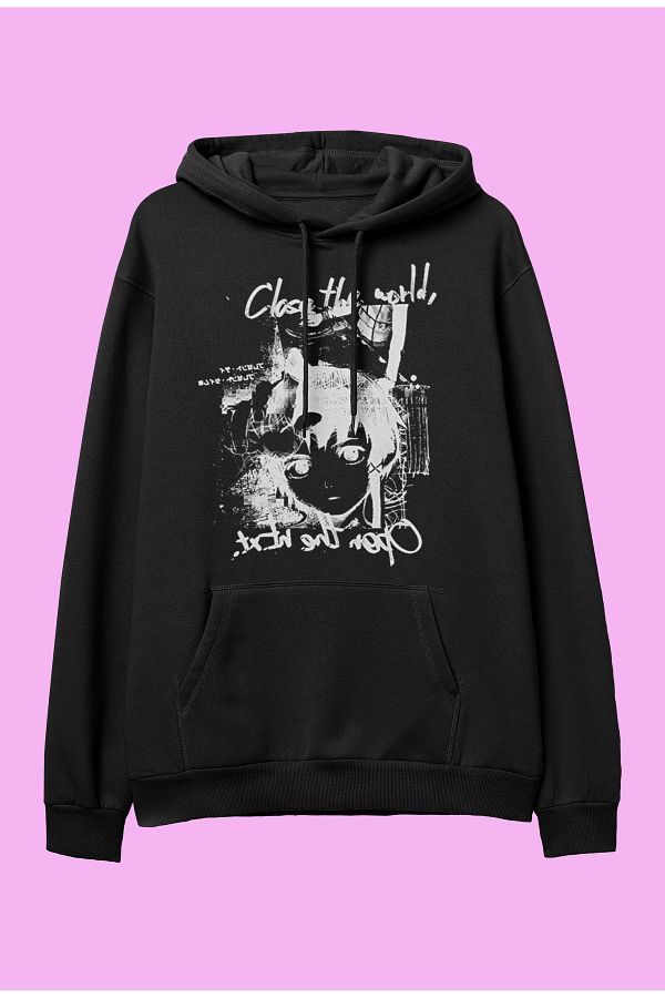 ZOKAWEAR Unisex Serial Experiments Lain iwakura custom design anime hooded sweatshirt hoodie Trendyol