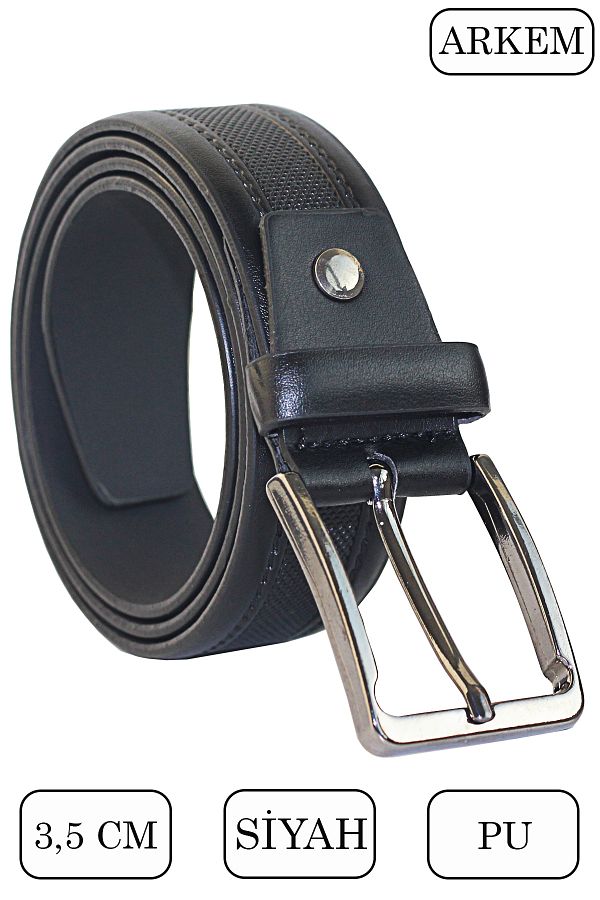 Arkem-Curea Bărbați Clasică 3,5 Cm Piele Imprimată Mire, Pentru Costum, Îmbrăcăminte Formală 1