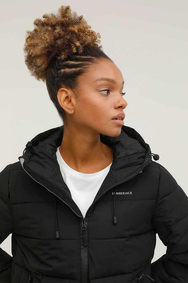 Lumberjack Apreski Coat B7 Women s Coat101398817 1black Trendyol