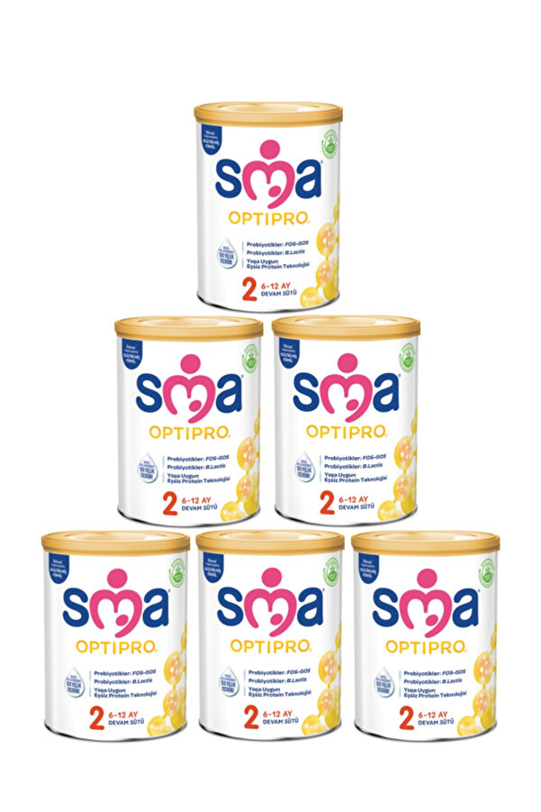 SMA OPTIPRO 2 Numara FOS-GOS 800 GR 6-12 Ay 6`lı Avantaj Paketi (4800GR)