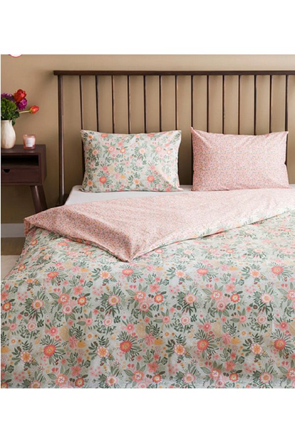 LC Waikiki-LCW HOME Flower Printed Double Duvet Set 1