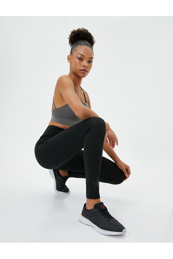 Star print gym leggings new arrivals