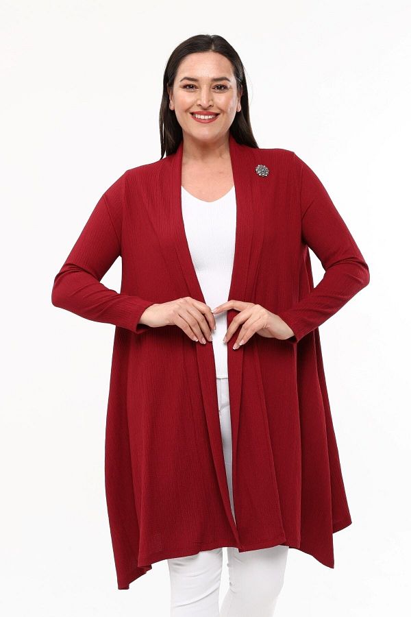 Laden Plus Size Summer and Spring Women s Thin Long Cardigan with Accessories Trendyol