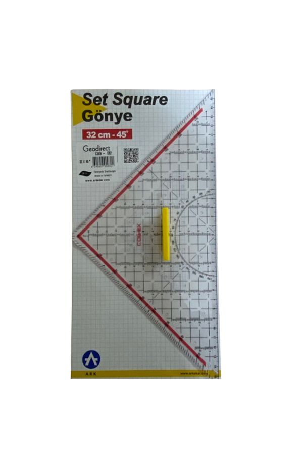 EleganTShoP-Geoder 32 cm Triangle Ruler - Multifunctional 082 1